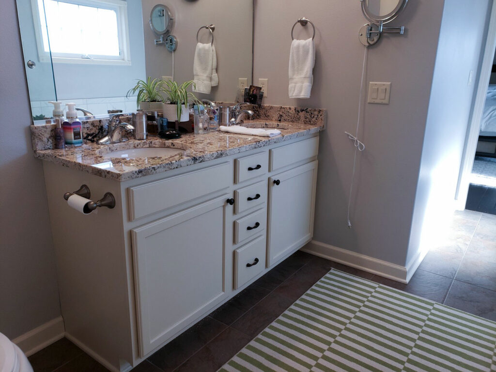 Bathroom Cabinet Refacing Ideas Semis Online   TracyAnkenyAfterBathroom2 1024x768 